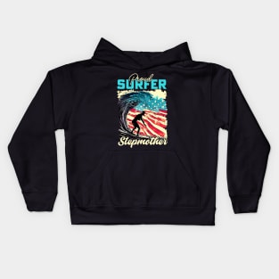 Proud Surfer Stepmother Kids Hoodie